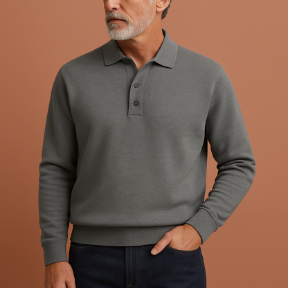 Stylish polo sweater with a comfortable fit for men | Swen