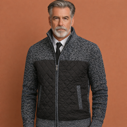 Warm Stylish Jacket for Men with Modern Pattern | Axel