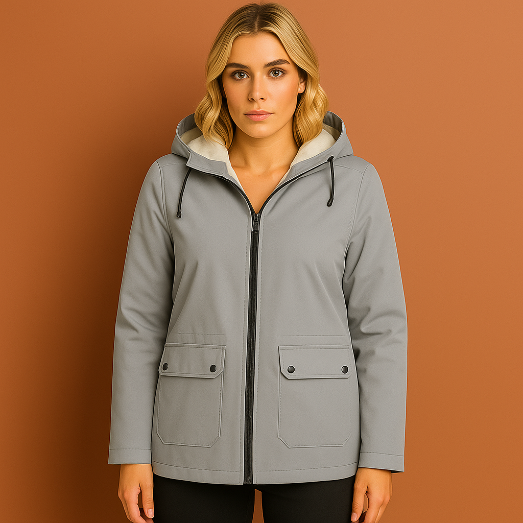 Fleece-lined waterproof jacket for women | Mira