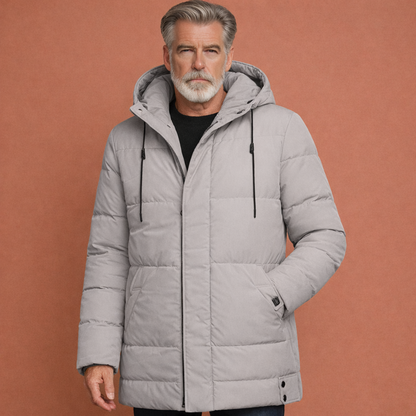 Warm winter coat with hood for men for daily use | Antoni