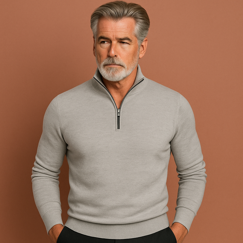 Casual zip sweater for men | Jerry