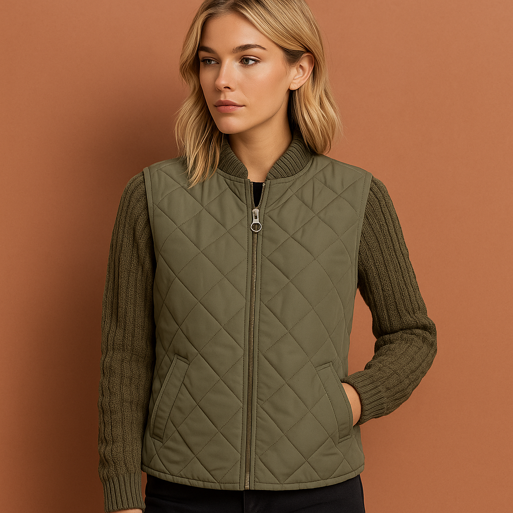 Patchwork Knitted Cardigan for Women | Noëlle