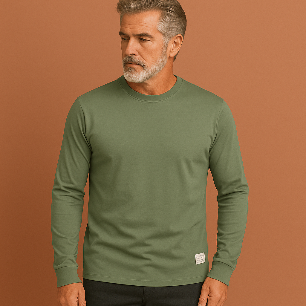 Men's Long Sleeve Round Neck Sweater | Arend