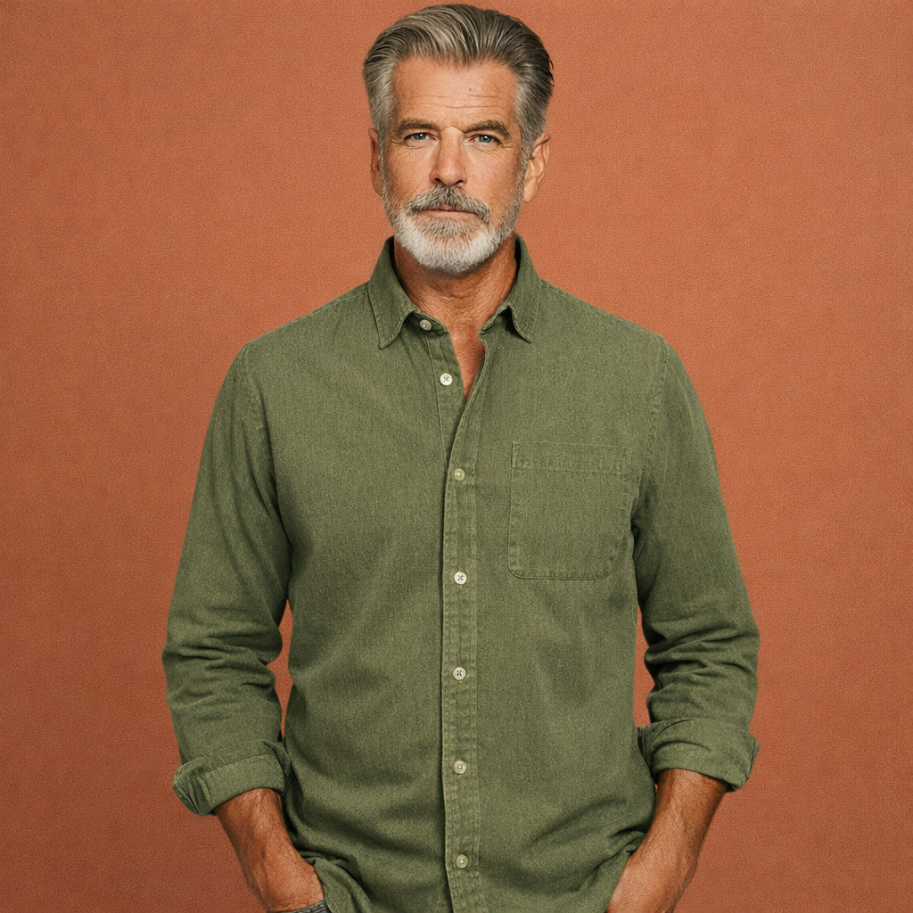 Classic button-down shirt for men with timeless design | Wouter