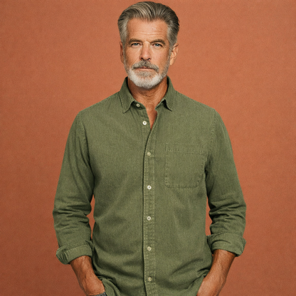 Classic button-down shirt for men with timeless design | Wouter