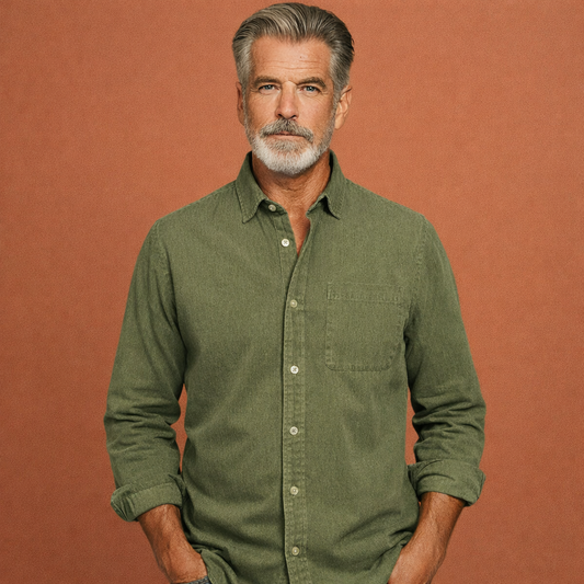 Classic button-down shirt for men with timeless design | Wouter
