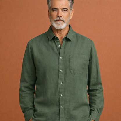 Casual summer shirt with button closure for men | Timo