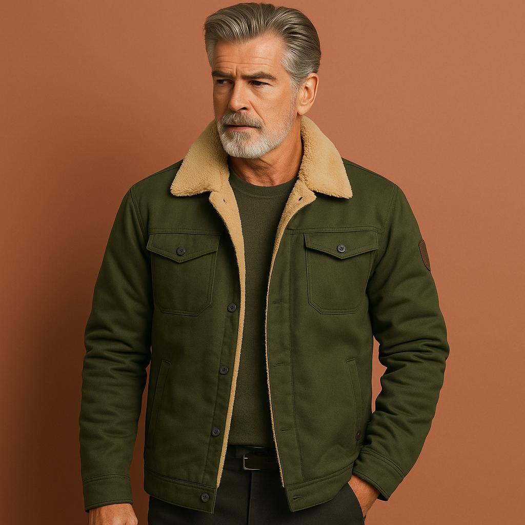 Vintage bomber jacket with soft lining for men | Jasper