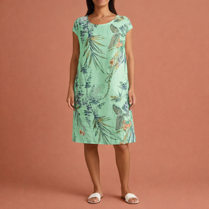 Elegant midi dress with a comfortable fit for women | Frederika