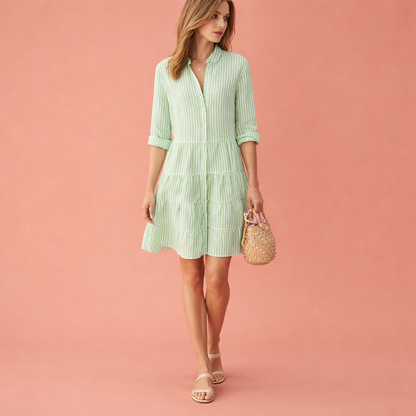Elegant midi summer dress for women with a modern fit | Helmi