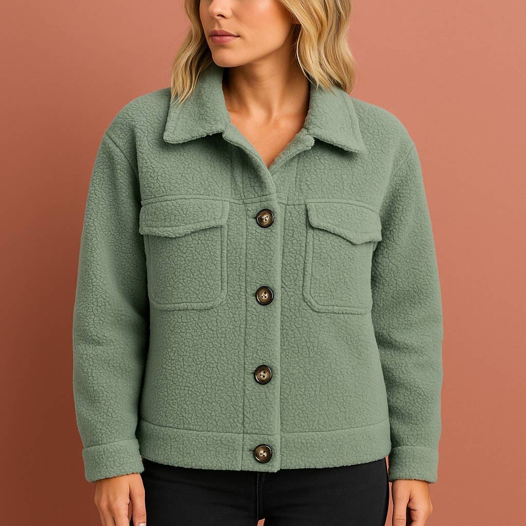 Warm casual teddy coat for women | Liva