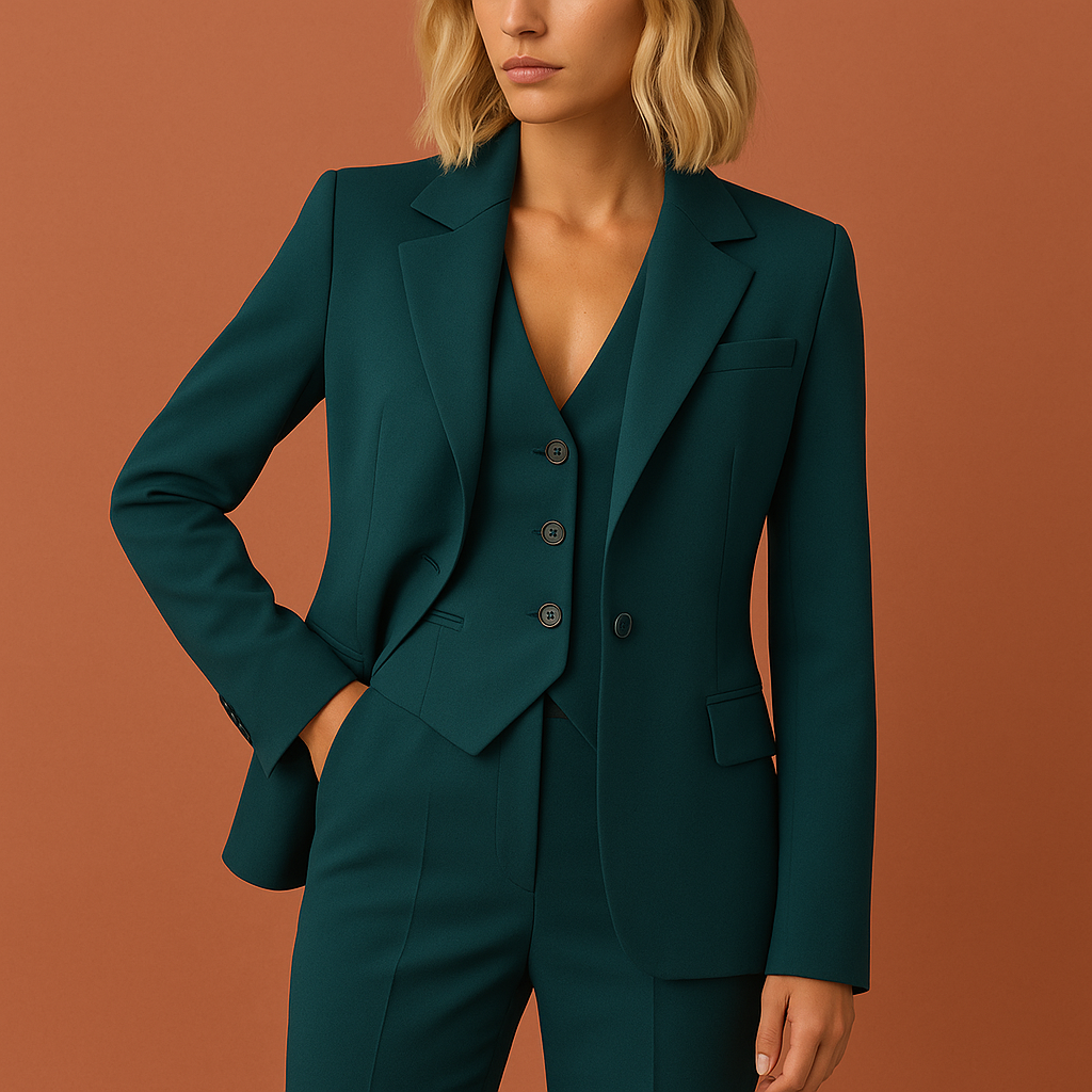 Three-piece women's set with jacket and trousers for a stylish look | Antje