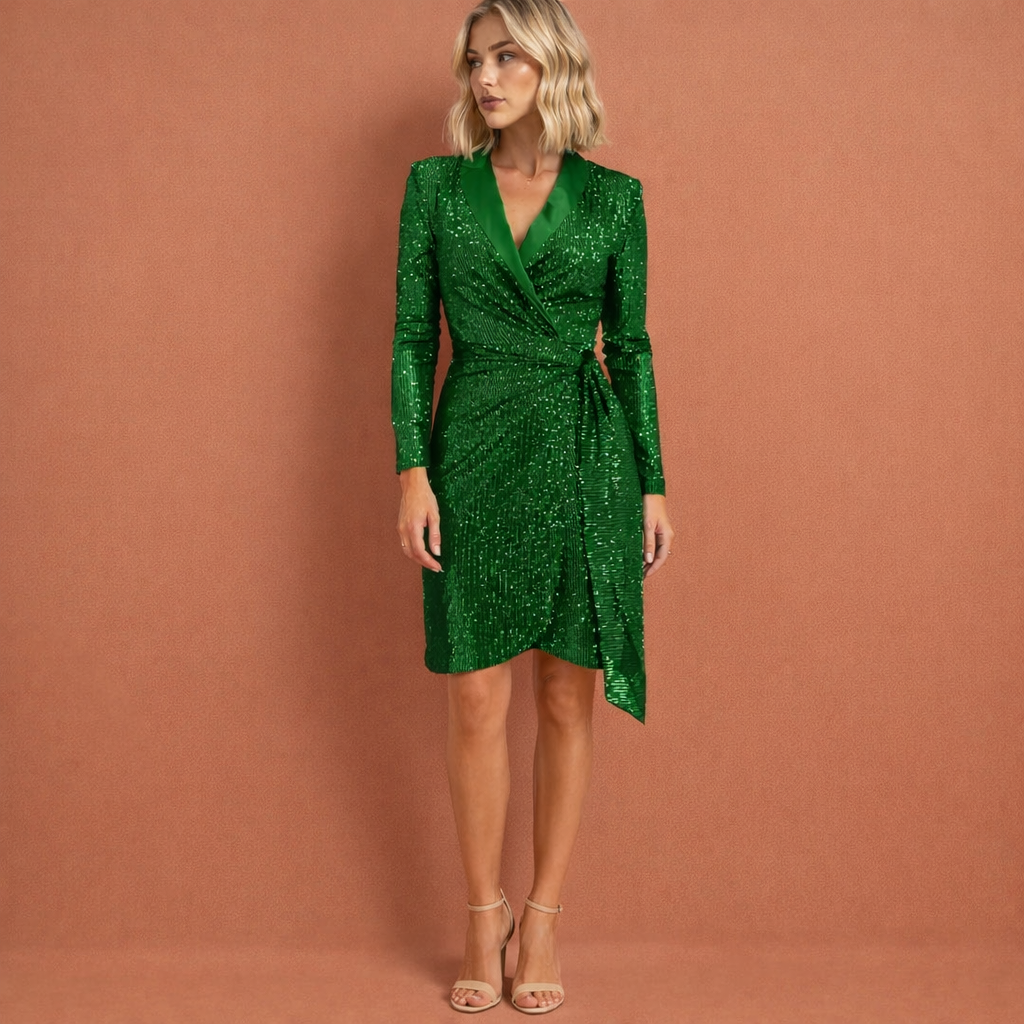 Elegant dress with sparkling design for women | Celine