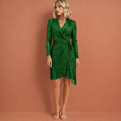 Elegant dress with sparkling design for women | Celine
