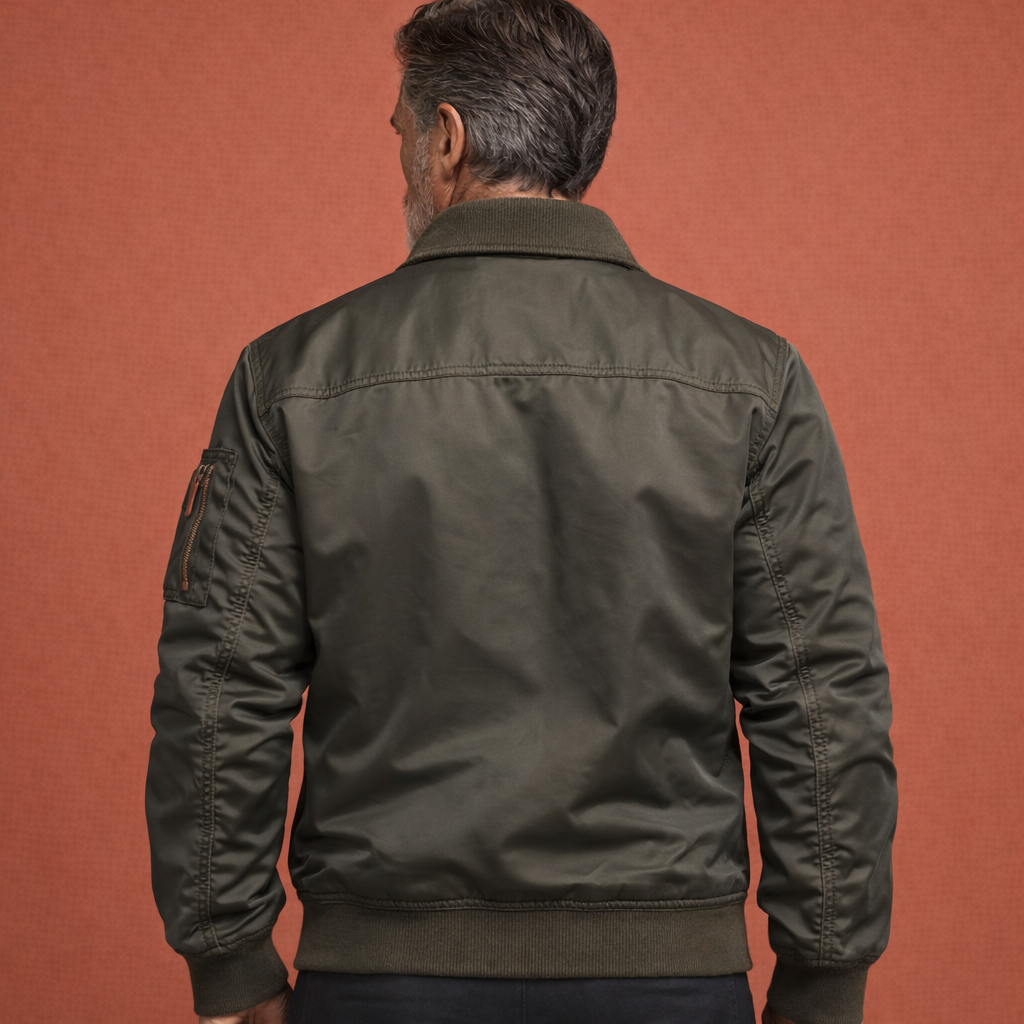 Bomber jackets with shirt collar and flap pockets for men | Ivo