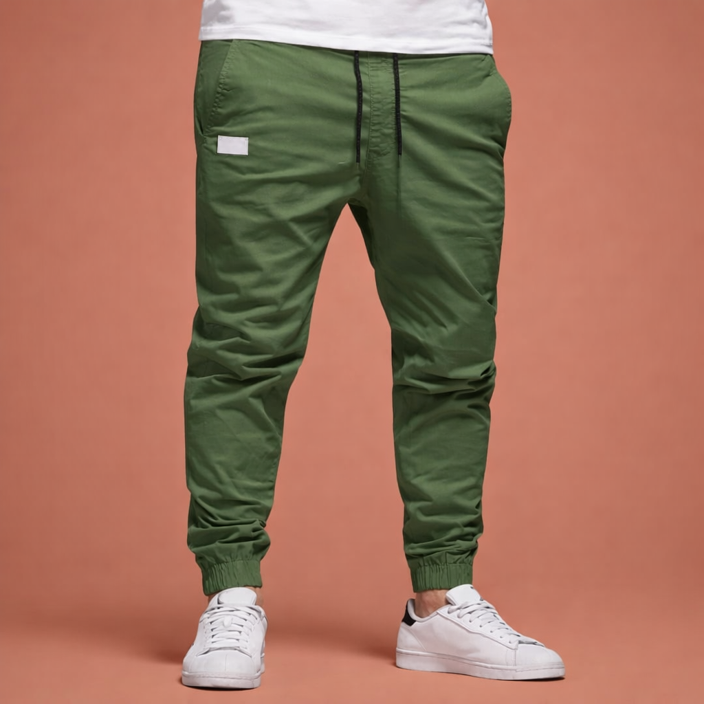Men's Pants with Elastic Waistband and Drawstring | Boudewijn