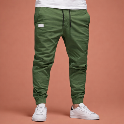 Men's Pants with Elastic Waistband and Drawstring | Boudewijn