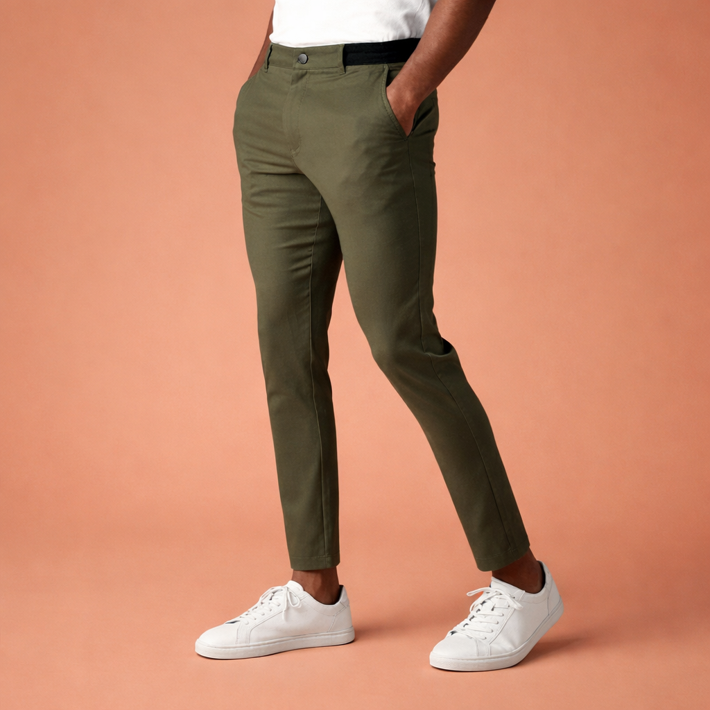 Slim-fit chino pants for men with tapered legs | Tobias