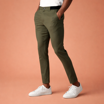 Slim-fit chino pants for men with tapered legs | Tobias