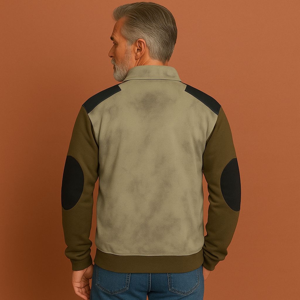 Casual Vintage Sweater with Half Zip for Men | Sven