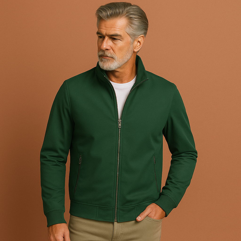 Windproof summer jacket with modern fit for men | Thijs