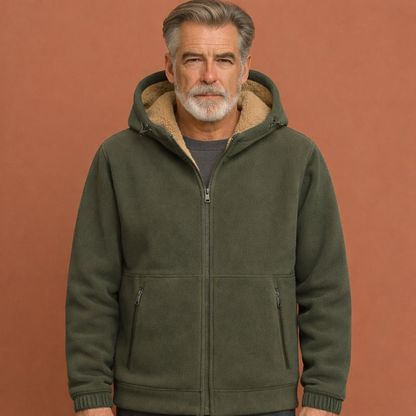 Men's jacket with hood and zipper for daily use | Clemens