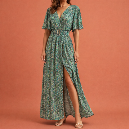 Maxi wrap dress for women with an elegant fit and summery look | Evelina