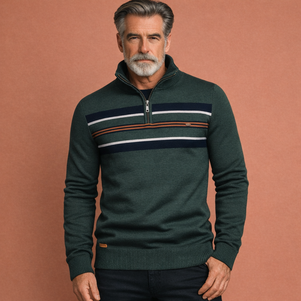 Comfortable Zip-Up Sweater for Men | Daan