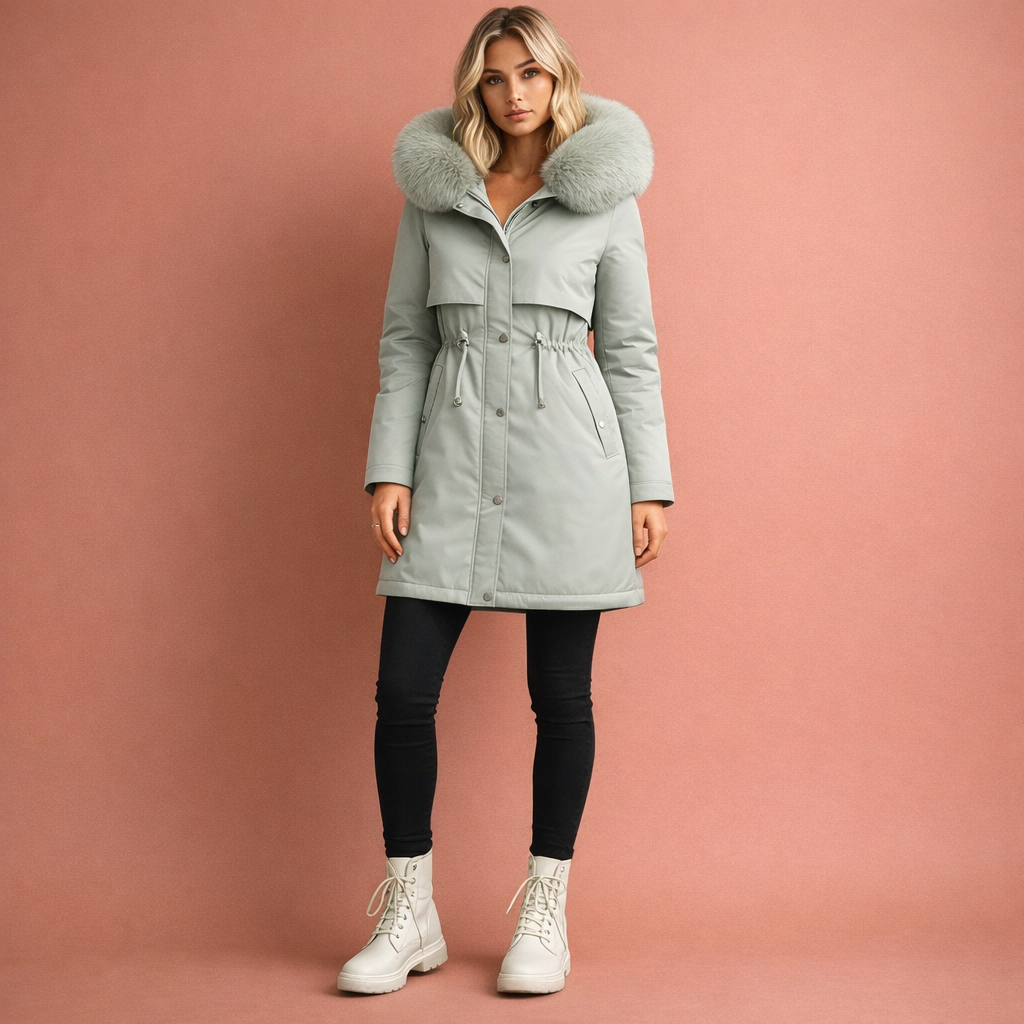 Warm Padded Coat with Hood for Women | Theresia