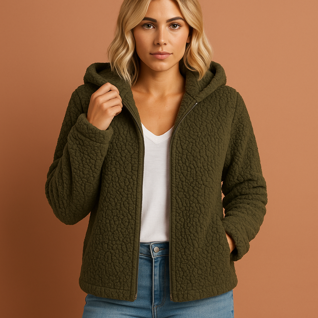 Comfortable winter coat with hood for women | Eve
