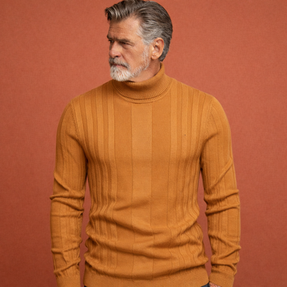 Warm turtleneck sweater with a comfortable fit for men | Davion