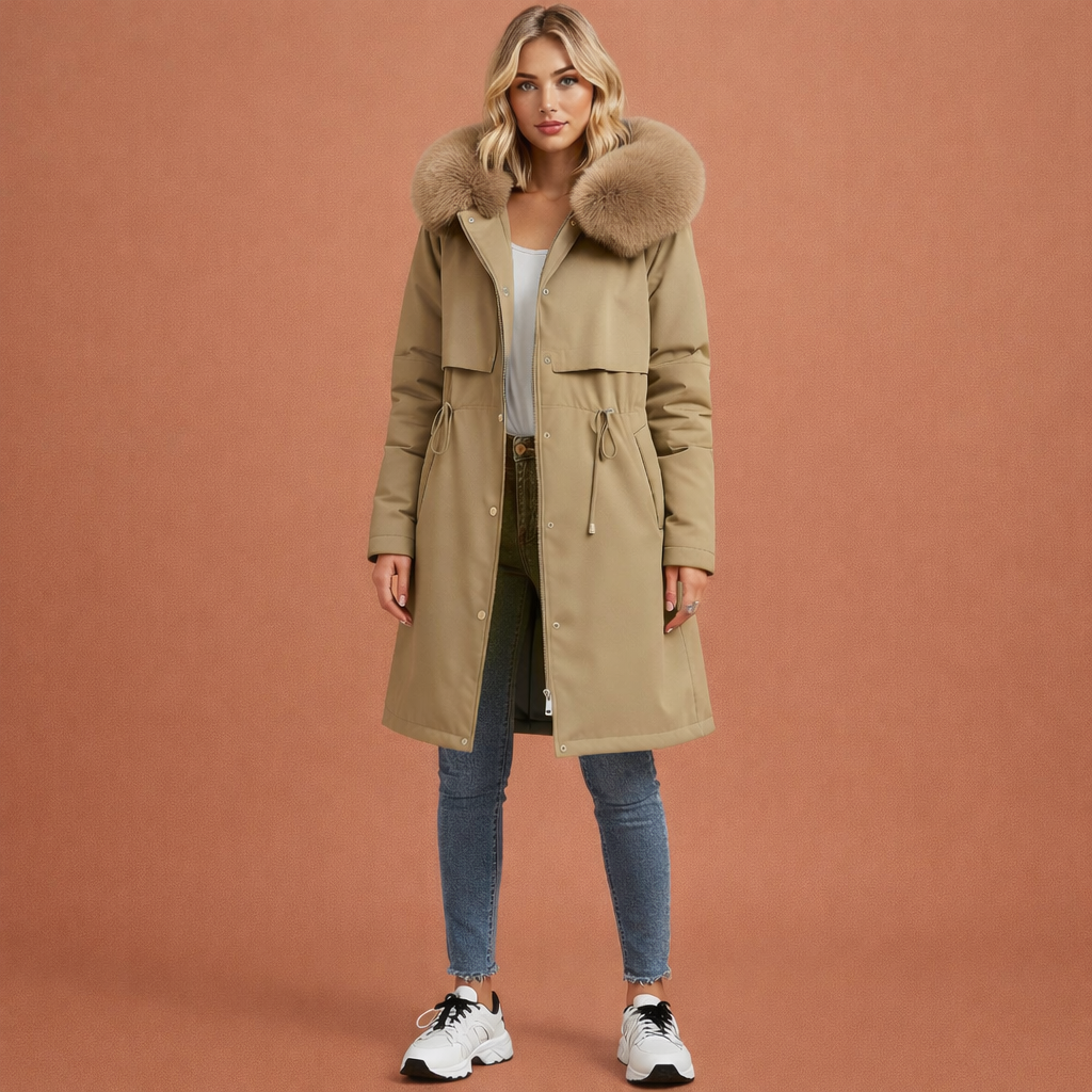 Warm Padded Coat with Hood for Women | Theresia