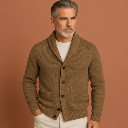 Vintage V-neck Men's Vest with Button Closure | Maarten