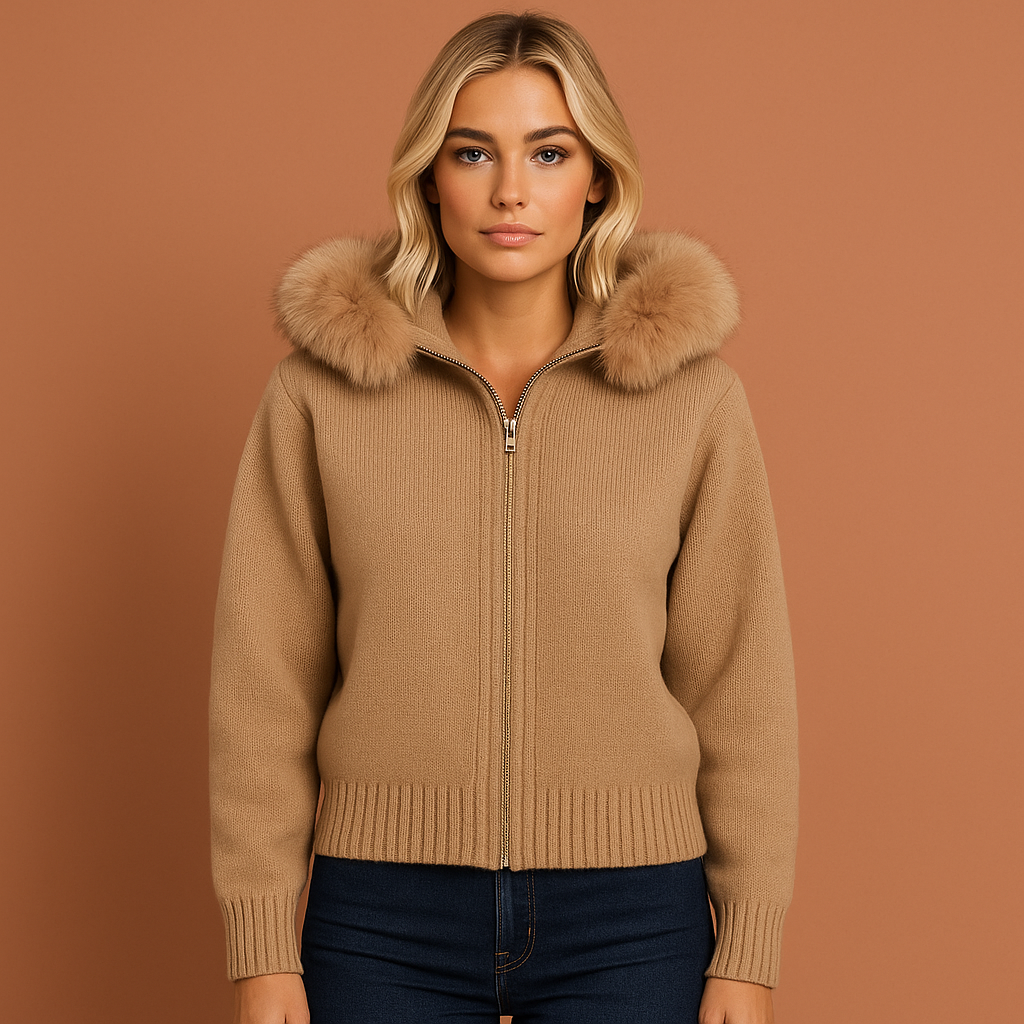 Warm ladies' vest with hood | Leona