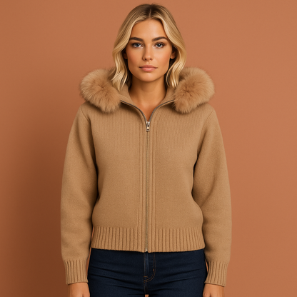 Warm ladies' vest with hood | Leona