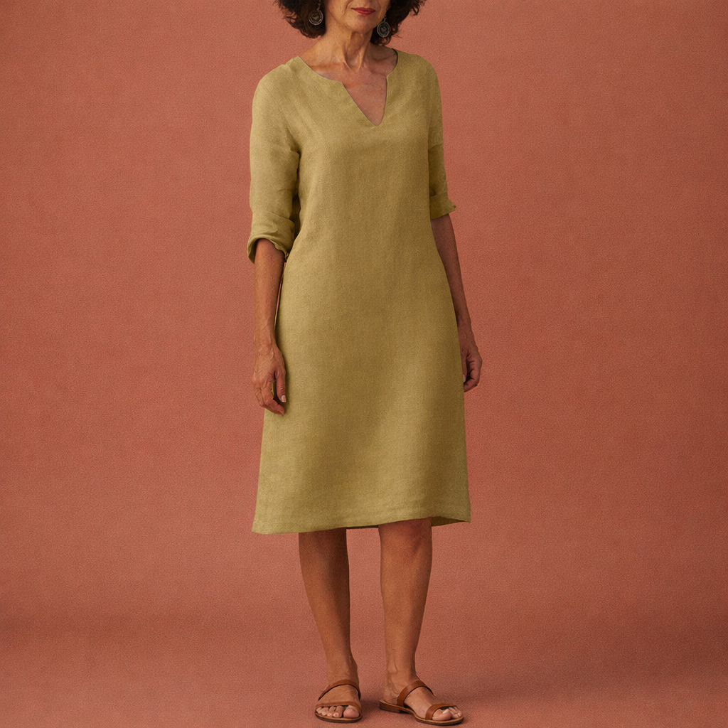 Midi summer dress for women with an elegant fit | Tessa