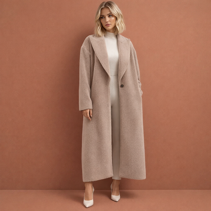 Elegant long oversized coat for women with a modern look | Johanna