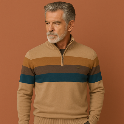 Knitted sweater with a timeless fit for men | Vigo