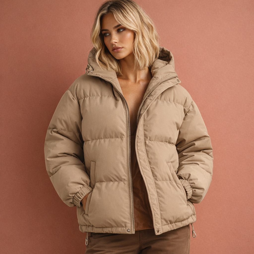 Comfortable Padded Jacket with Hood for Women | Betje