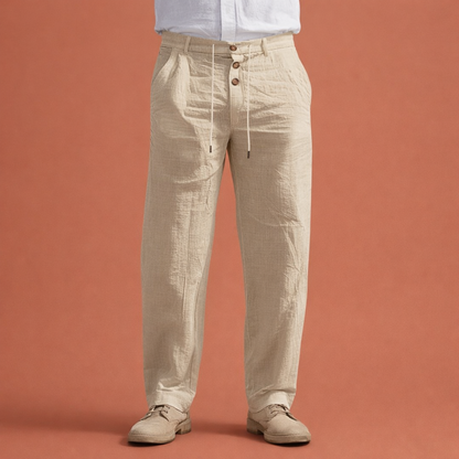 Straight men's trousers with adjustable waist and side pockets | Otto