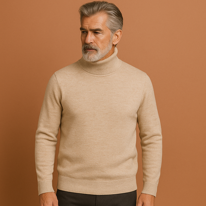 Luxury turtleneck sweater for men with timeless design | Matthijs