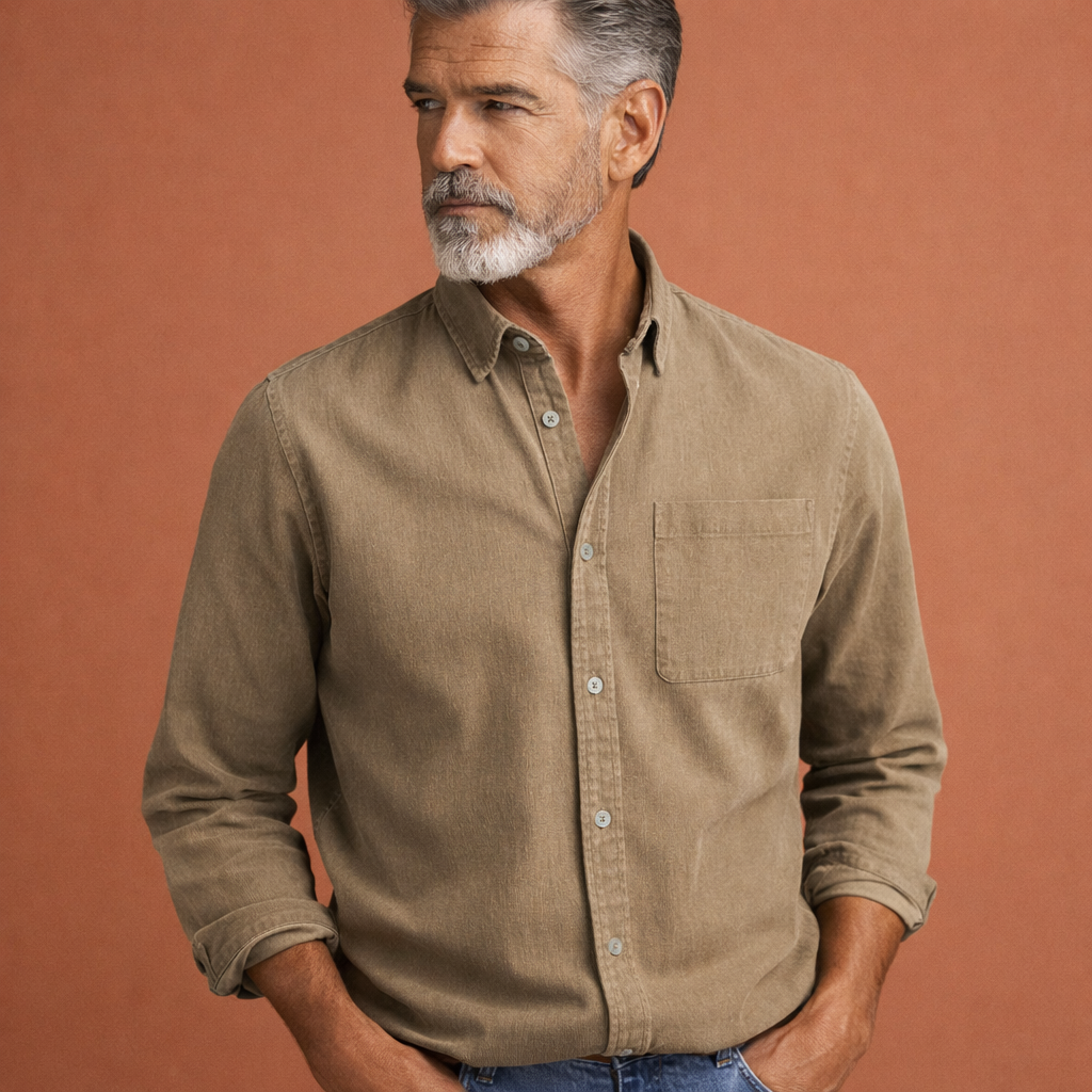Classic button-down shirt for men with timeless design | Wouter