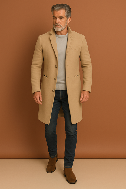 Luxury trench coat for men with timeless design | Selmo