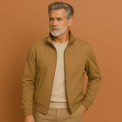 Windproof summer jacket with modern fit for men | Thijs