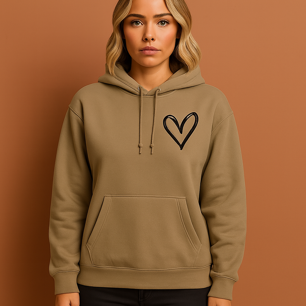Hoodie with Heart Print for Women | Jana