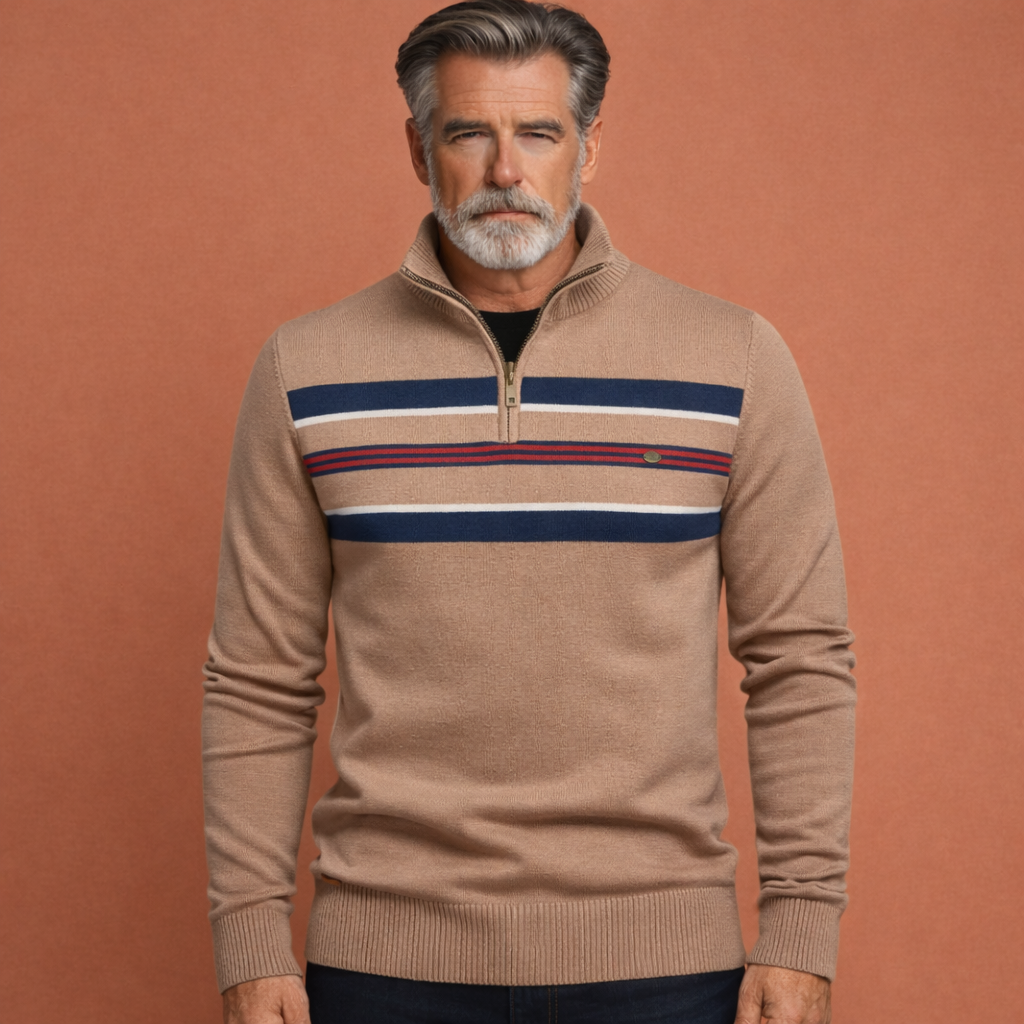 Comfortable Zip-Up Sweater for Men | Daan