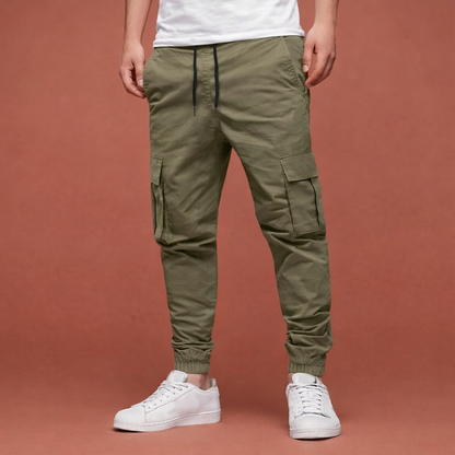 Cargo Jogging Pants with Pockets and Drawstring for Men | Arend