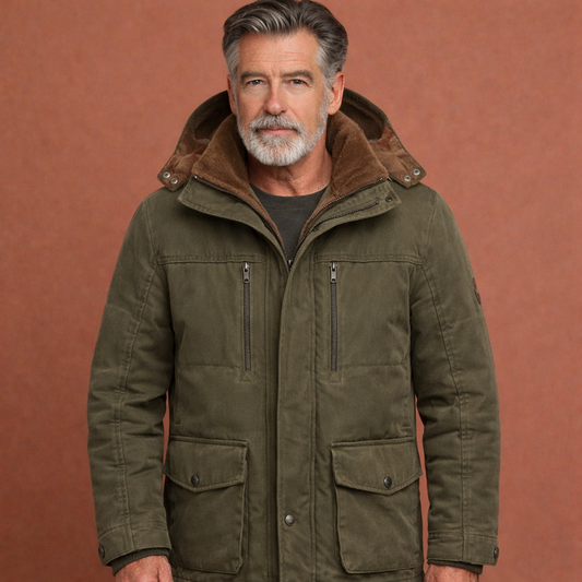 Jacket with zipper and hood for men | Boudewijn