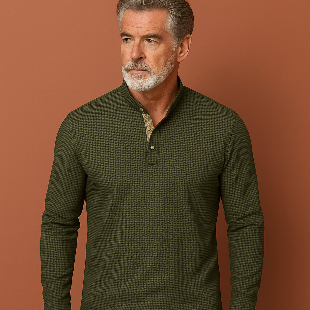 Stylish Long Sleeve Polo for Men | Dante