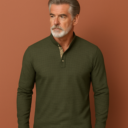 Stylish Long Sleeve Polo for Men | Dante